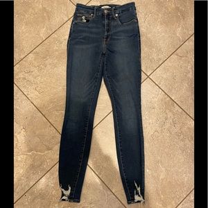 Good American Super Skinny dark blue jeans
